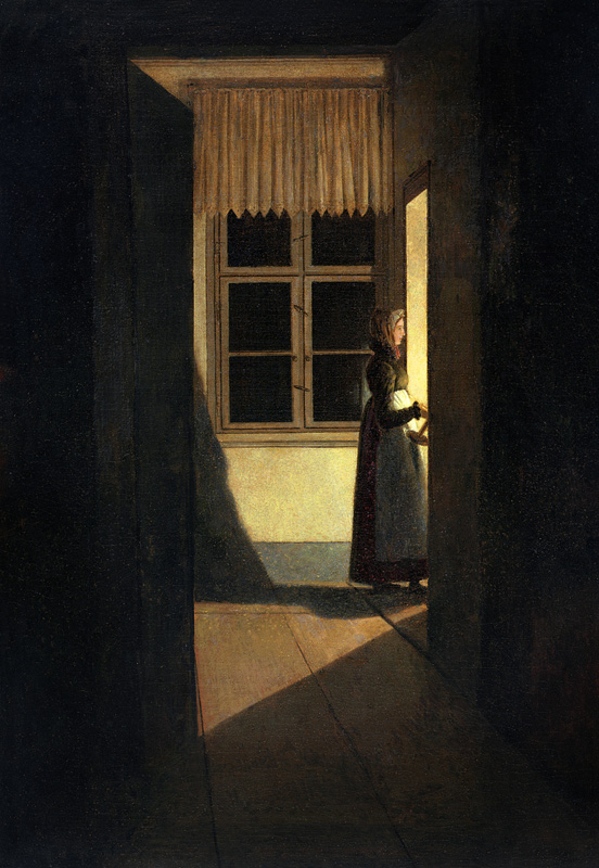 The Woman with the Candlestick van Caspar David Friedrich