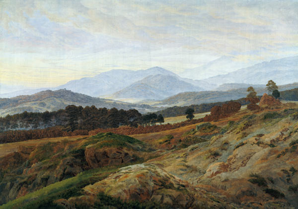 The Riesengebirge van Caspar David Friedrich