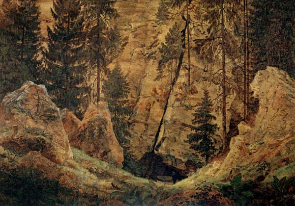 Rock valley van Caspar David Friedrich