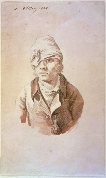 Self-portrait with cap van Caspar David Friedrich