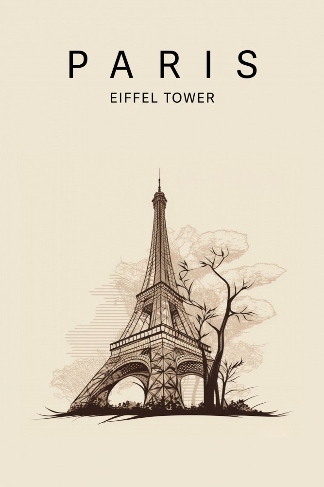 Paris Eiffel Tower van Caz Reason