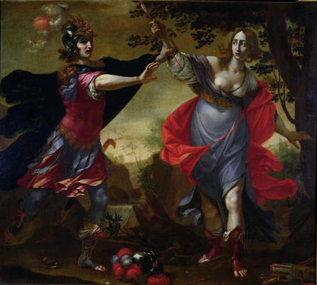 Rinaldo and Armida, c.1630-40 (oil on canvas) van Cesare Dandini