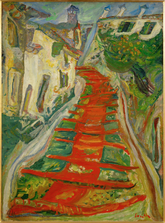 Red Steps in Cagnes van Chaim Soutine