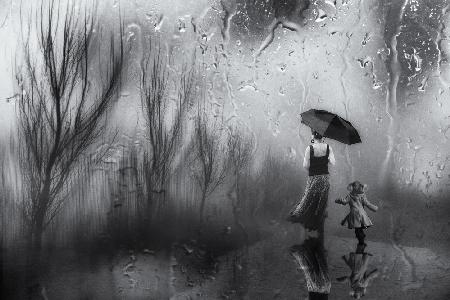 ‘...a walk in the rain..’