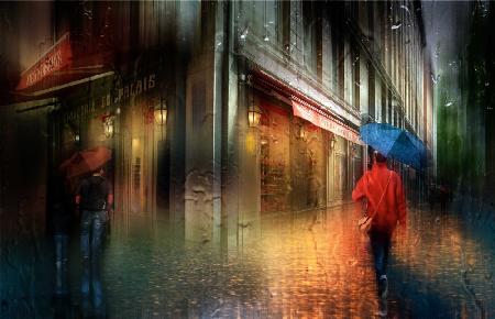 The rainy streets of Lyon...