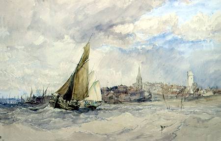 Harwich, from the Sea van Charles Bentley