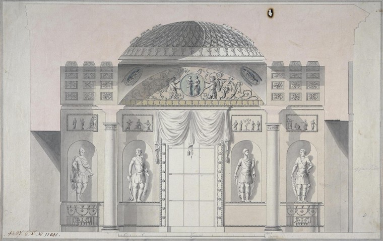 Design for the Jasper Study of the Agate Pavilion at Tsarskoye Selo van Charles Cameron