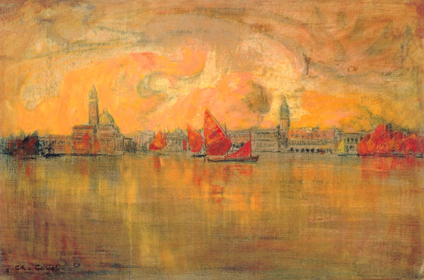 View of Venice from the Sea van Charles Cottet