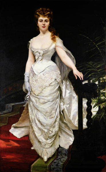 Portrait of Mademoiselle X van Charles Durant