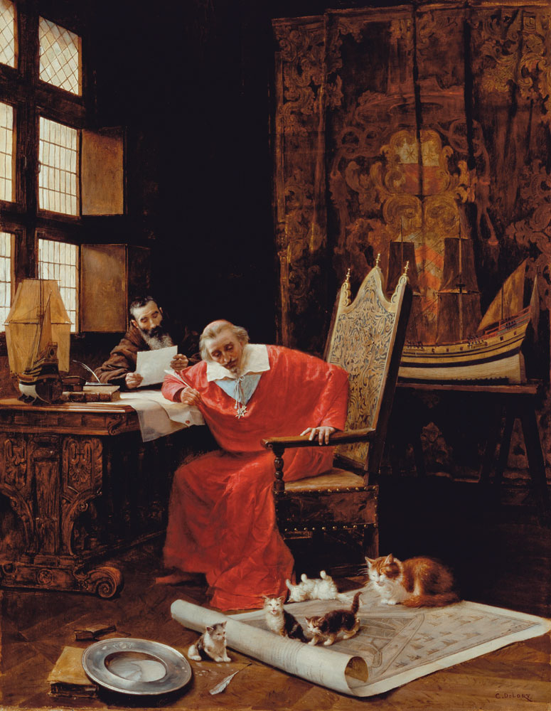 The Cardinal's Leisure van Charles Edouard Delort