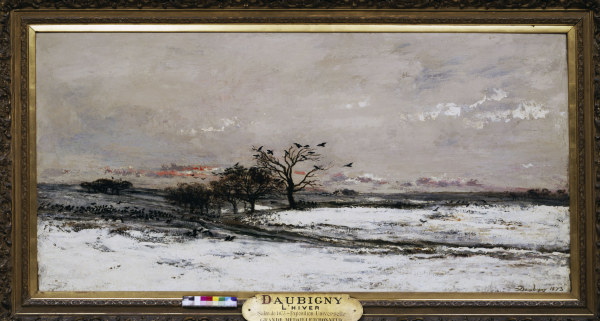 Ch.F.Daubigny, Winter van Charles-François Daubigny