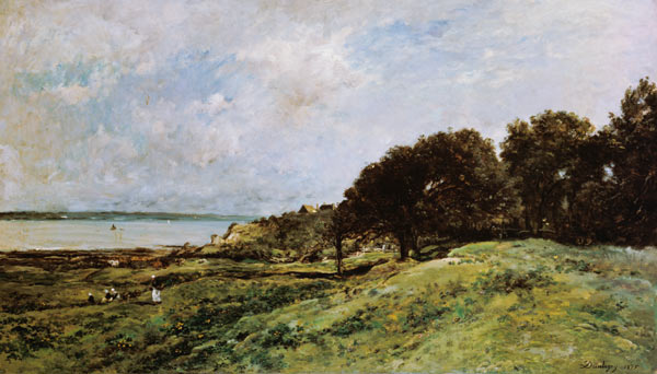 The Coast of Villerville van Charles-François Daubigny