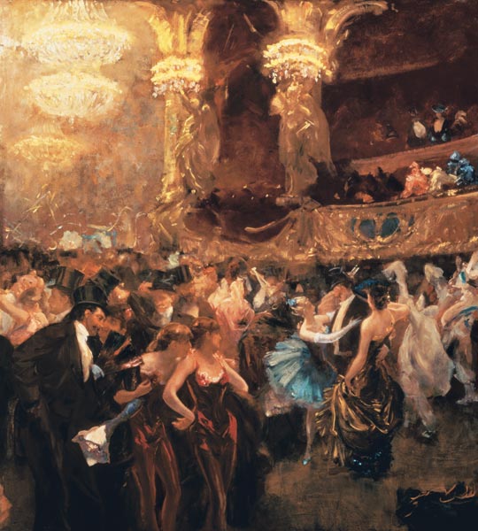 Maskenball in der Oper van Charles Hermans