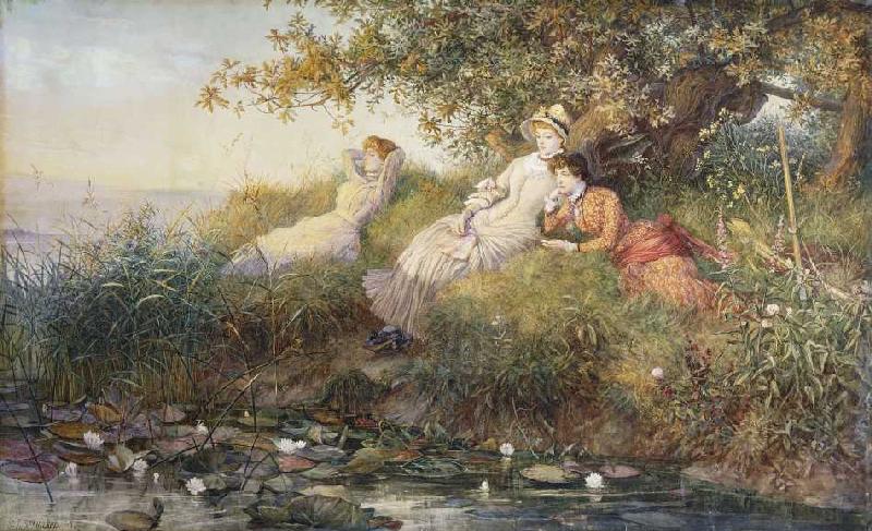 Die Phaiaken (Illustration zu Alfred Tennysons Gedicht 'The Lotus-Eaters') van Charles J. Staniland
