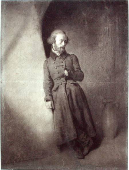 Armand Barbes (1809-70) in Prison van Charles Joseph Travies de Villiers