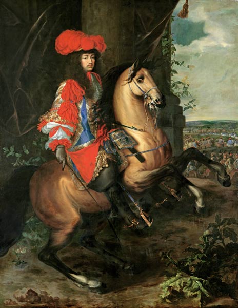 Louis XIV., painting by Ch.Lebrun 1668 van Charles Le Brun