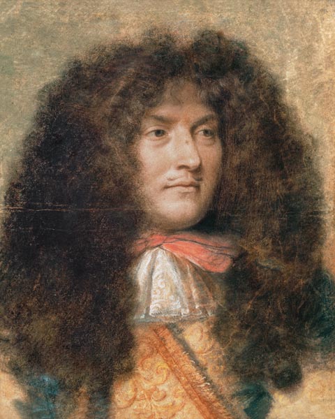 Portrait of Louis XIV (1638-1715) King of France van Charles Le Brun