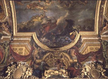 The King Taking Maestricht in Thirteen Days in 1673, Ceiling Painting from the Galerie des Glaces van Charles Le Brun