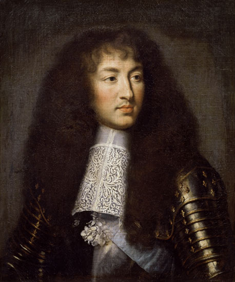Portrait of Louis XIV (1638-1715) van Charles Le Brun