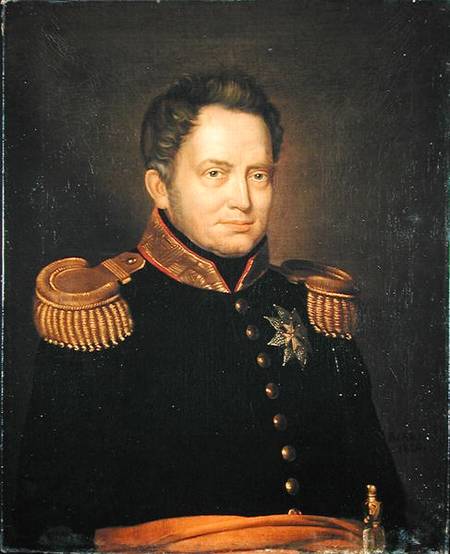 Portrait of Willem Frederik (1772-1843) Prince of Orange van Charles Louis Acar