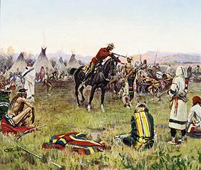 Konfrontation mit Indianern (Single Handed)