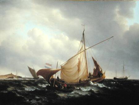 Dutch Boat Putting to Sea van Charles Martin Powell