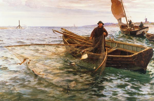 The Fisherman van Charles Napier Hemy