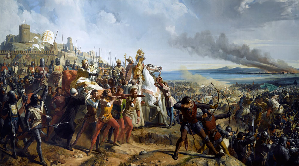 Battle of Askalon, 18th November 1177 van Charles-Philippe Lariviere