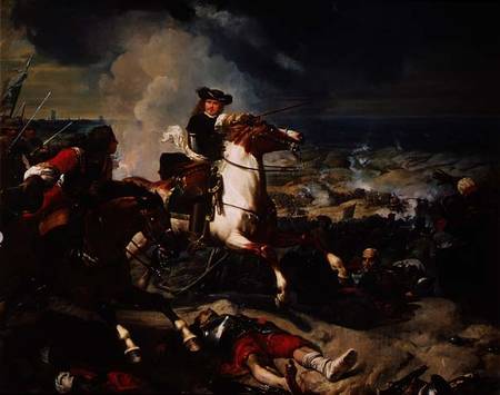 Battle of the Dunes, 14th June 1658 van Charles-Philippe Lariviere