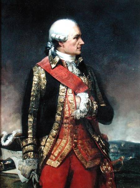 Jean-Baptiste de Vimeur (1725-1807) Count of Rochambeau van Charles-Philippe Lariviere