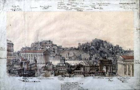 The Reconstruction of Ancient Rome at the Time of the Antonines van Charles Robert Cockerell