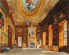 Queen Caroline's Drawing Room, Kensington Palace, from 'The History of the the Royal Residences', en
