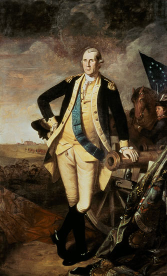 George Washington at Princeton van Charles Willson Peale