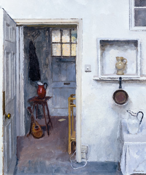 Interior with Red Jug, 2005 (oil on canvas)  van Charles E.  Hardaker
