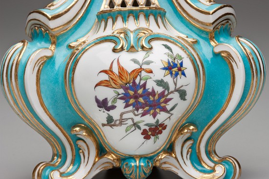 Detail of a Triangular Pot-pourri Vase van Charles Nicolas Dodin