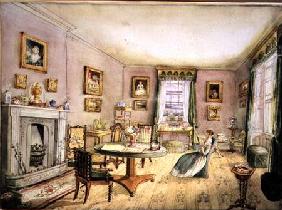 The Drawing Room, East Wood, Hay, f54 from an Album of Interiors