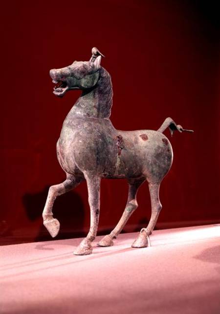 Horse, from Wu-wei, Kansu, Eastern Han Dynasty van Chinese School