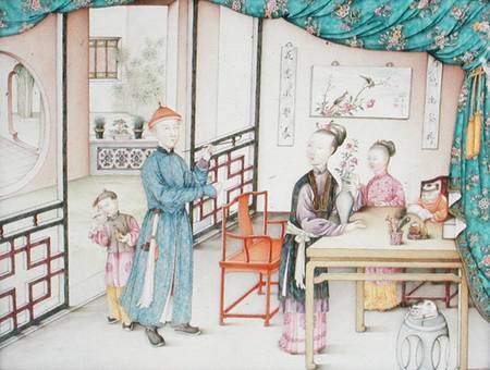 Imperial Canton panel, Qianlong period van Chinese School