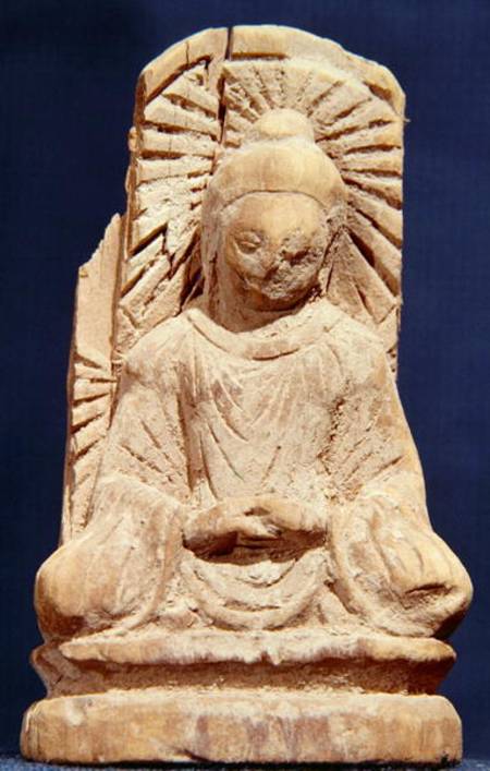 Seated Buddha in meditation van Chinese School