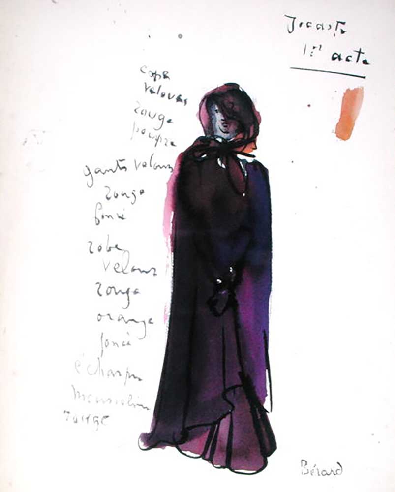 Costume designs for La Machine Infernale, by Jean Cocteau (1889-1963), produced by Louis Jouvet (188 van Christian Berard