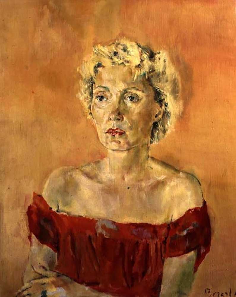 Portrait of Mme. Annavis, 1948 van Christian Berard