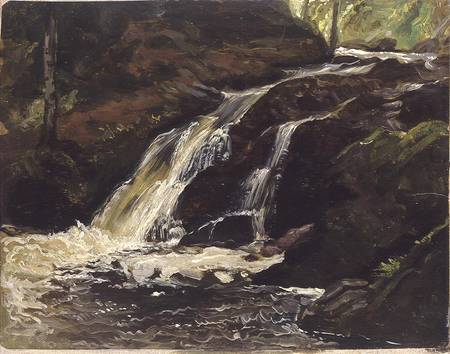 Waterfall van Christian Friedrich Gille