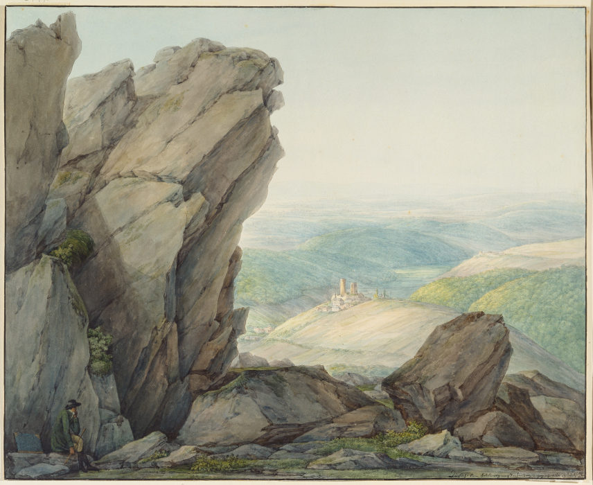 View from the Feldberg (Taunus) to Reifenberg van Christian Georg Schutz