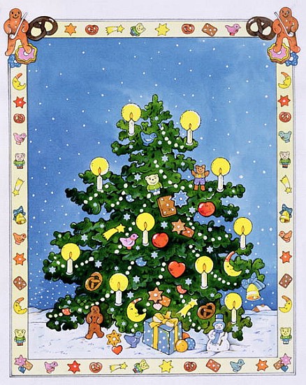 Christmas Tree (w/c on paper)  van Christian  Kaempf