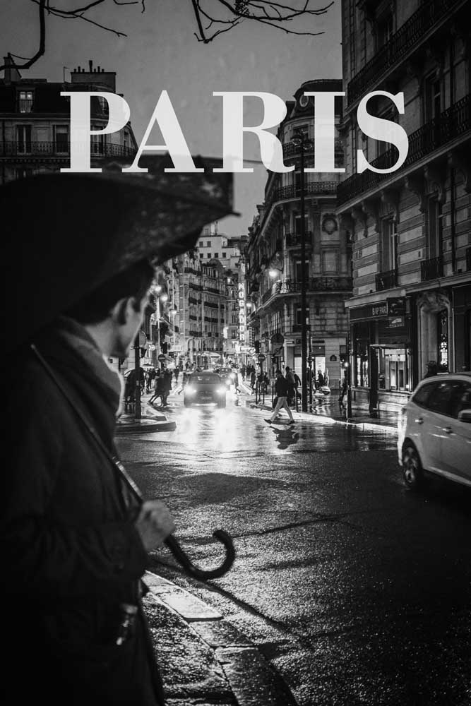 Cities in the rain: Paris van Christian Müringer