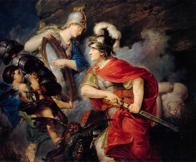 Allegory of Frederick the Great as Perseus (The beginning of the Seven Years' War) van Christian Bernhard Rode