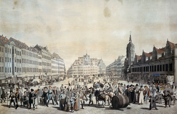 Leipzig , Market van Christian Gottfried Heinrich Geißler