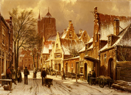 A Winter Street Scene van 