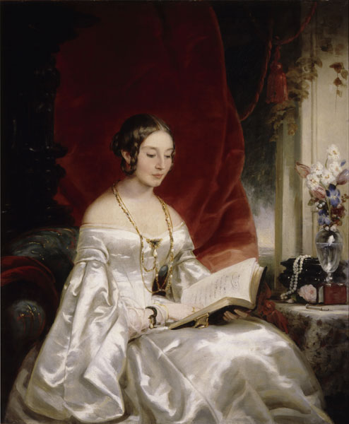 Portrait of Princess Maria Ivanovna Kochubey, née Baryatinskaya (1818-1843) van Christina Robertson