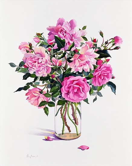 Roses in a Glass Jar (w/c on paper)  van Christopher  Ryland